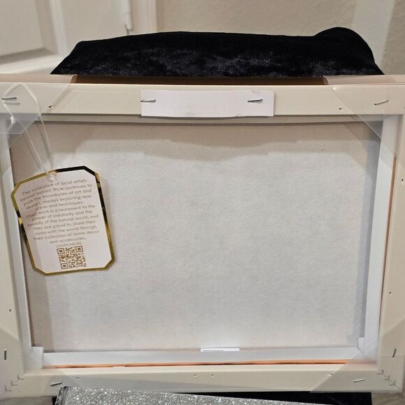 Instinct Style Chanel Coco Mademoiselle & Butterflies Framed Canvas Wall Decor - Picture 5 of 5